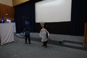 la actividad incluyó la obra teatral “Biomimética, imitando la naturaleza”, de la compañía “Teatro, Ciencias y Medio Ambiente”.
