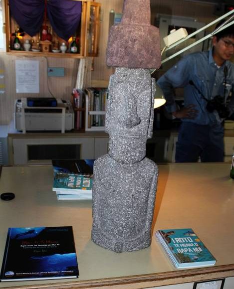 Núcleo Milenio ESMOI: Investigadores UCN-CEAZA participan en ceremonia de entrega de Moai en crucero oceanográfico japonés