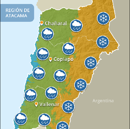 CEAZA informa sobre montos de precipitaciones en la Región de Coquimbo registradas hasta el momento