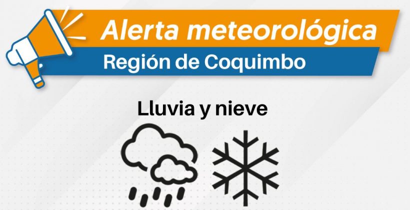 Pronostican precipitaciones para zona sur de la Región de Coquimbo