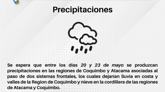 CEAZA pronostica precipitaciones para las regiones de Coquimbo y Atacama