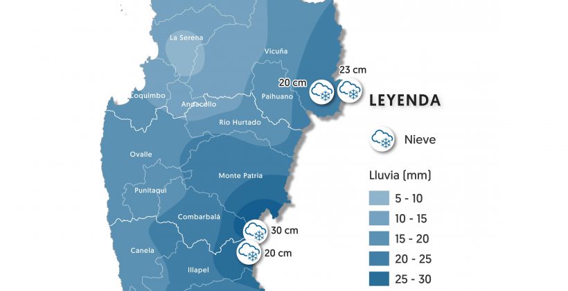 CEAZA pronostica lluvias y nieve desde el sábado 8 de junio en la Región de Coquimbo CEAZA pronostica lluvias y nieve desde el sábado 8 de junio en la Región de Coquimbo