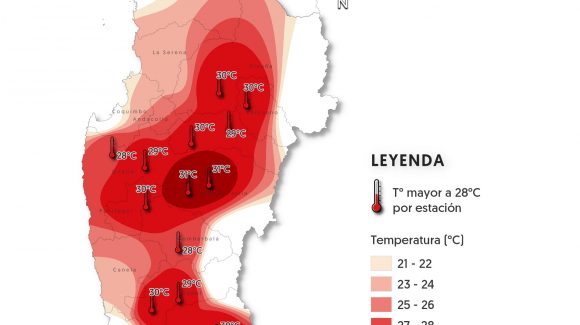 CEAZA pronostica altas temperaturas para el lunes 9 y martes 10 de septiembre