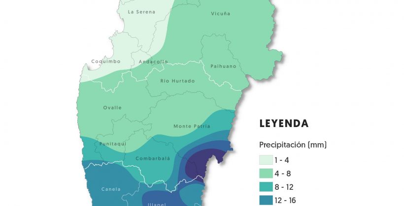 Precipitaciones comenzarían este miércoles 11 de junio en la Región de Coquimbo