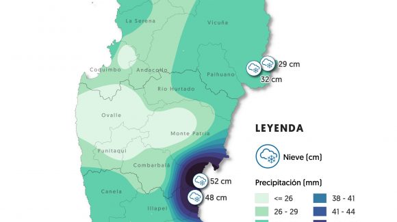 ¿Cuánto lloverá y nevará en la Región de Coquimbo? : Revisa aquí actualización de pronóstico